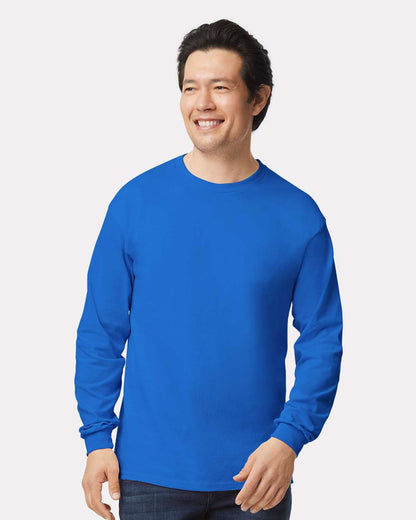 Gildan Unisex Ultra Cotton® Long Sleeve T-Shirt 2400 #colormdl_Royal