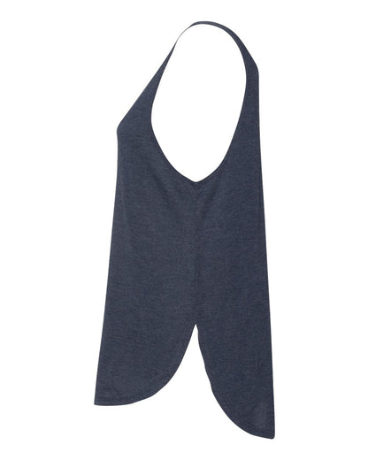 BELLA + CANVAS Women's Flowy Tank with Side Slit 8802 #color_Heather Navy