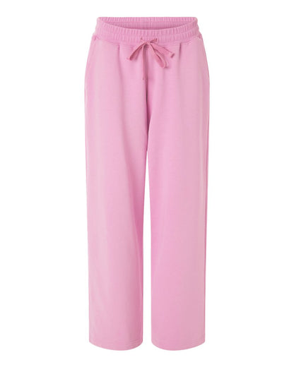 American Apparel Women's French Terry Wide Leg Pants FTP00 #color_Powder Pink