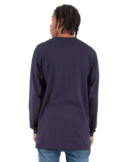 Shaka Wear Unisex Active Long Sleeve T-Shirt SHALS #colormdl_Navy