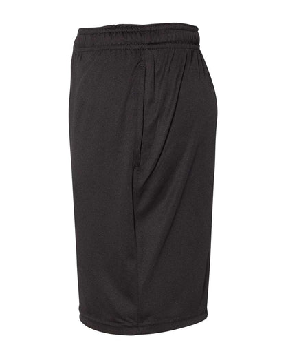 Russell Athletic Youth Essential 7" Shorts with Pockets TS7X2B #color_Black