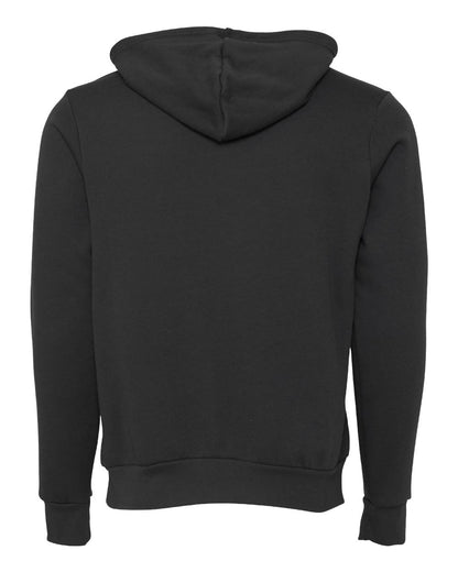 BELLA + CANVAS Unisex Sponge Fleece Hoodie Sweatshirt 3719 #color_DTG Dark Grey