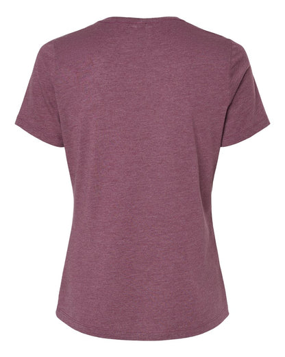 BELLA + CANVAS Women’s Relaxed Fit Heather CVC Tee 6400CVC #color_Heather Maroon