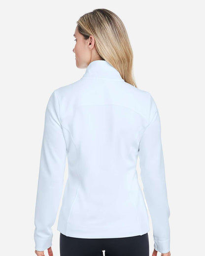 Fairway & Greene Women's Wells Tech Quarter-Zip Pullover F12250 #colormdl_Dream/ White