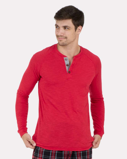 Boxercraft Henley Long Sleeve T-Shirt BM3101 #colormdl_True Red