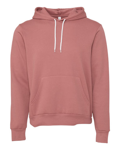 BELLA + CANVAS Unisex Sponge Fleece Hoodie Sweatshirt 3719 #color_Mauve
