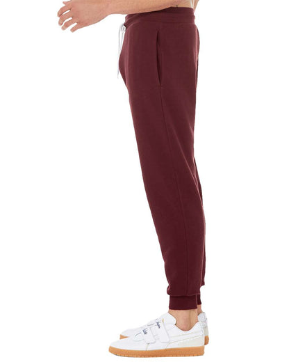 BELLA + CANVAS Sponge Fleece Jogger Sweatpants 3727 #color_Maroon