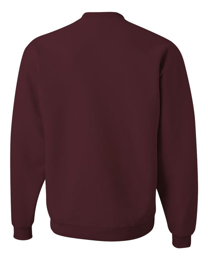 JERZEES Unisex Super Sweats NuBlend® Crewneck Sweatshirt 4662MR #color_Maroon