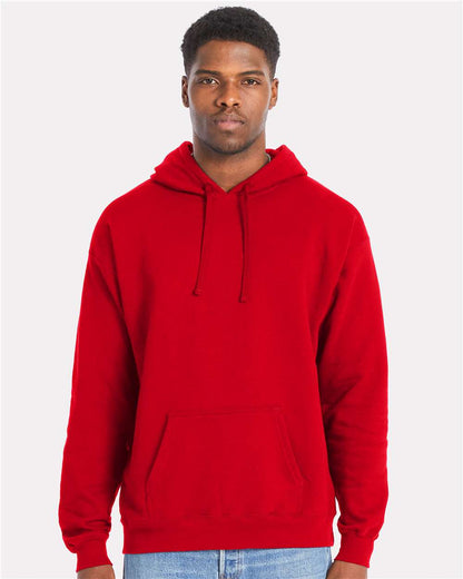 Hanes Unisex Perfect Sweats Hooded Sweatshirt RS170 #colormdl_Athletic Red