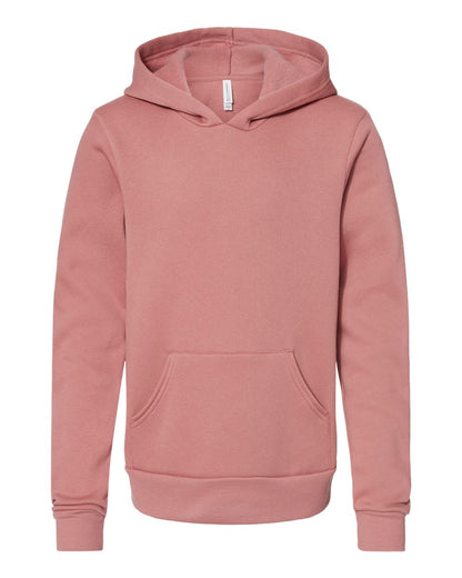 BELLA + CANVAS Youth Sponge Fleece Hoodie 3719Y #color_Mauve