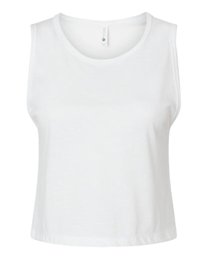 Next Level Women's Festival Crop Tank 5083 #color_White