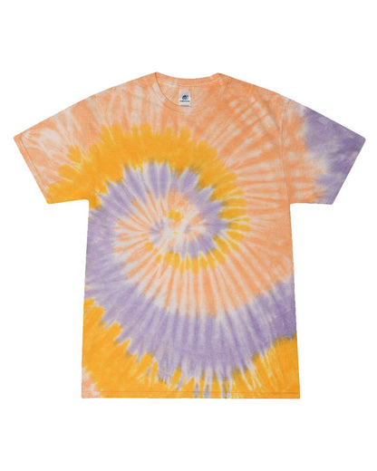 Colortone Youth Multi-Color Tie-Dyed T-Shirt 1000Y #color_Sunflower