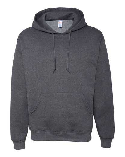 JERZEES Unisex Super Sweats NuBlend® Hooded Sweatshirt 4997MR #color_Black Heather
