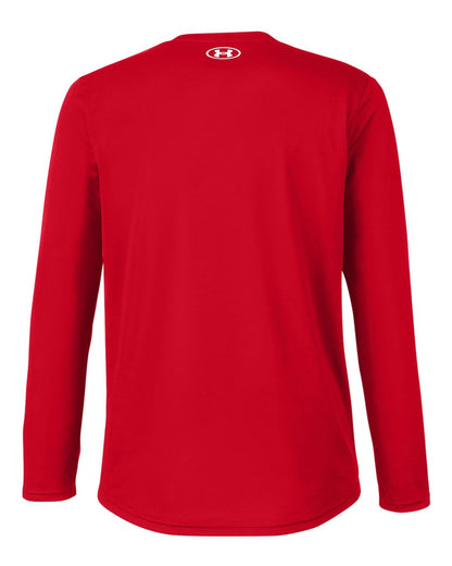 Under Armour Men's Team Tech™ Long Sleeve T-Shirt 1376843 #color_Red/ White