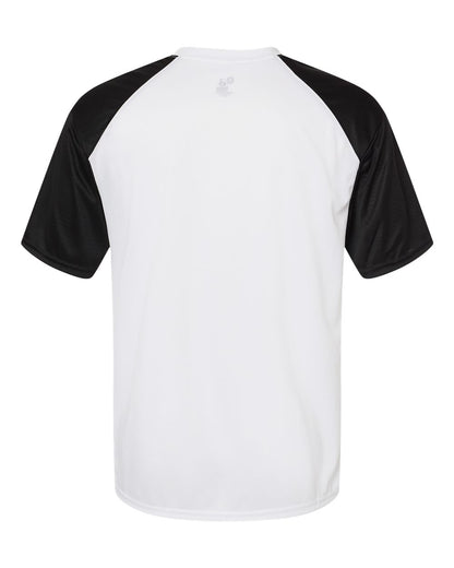 Badger Breakout T-Shirt 4230 #color_White/ Black