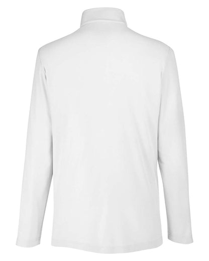 CORE365 Men's Fusion ChromaSoft™ Pique Quarter-Zip Pullover CE405 #color_White