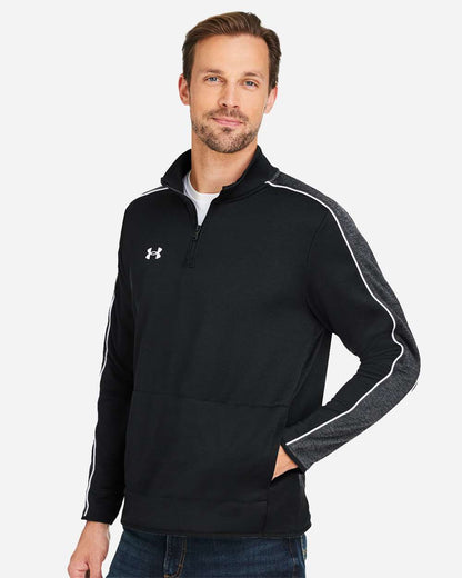 Under Armour Men's Command 2.0 Quarter-Zip Pullover 1383260 #colormdl_Black/ White
