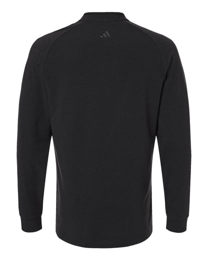 Adidas Men's Henley Long Sleeve T-Shirt A597 #color_Black