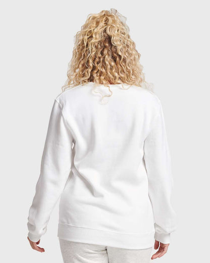 JERZEES Unisex Eco™ Premium Blend Ring-Spun Crewneck Sweatshirt 701MR #colormdl_White