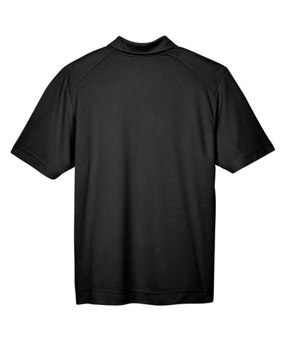 North End Men's Recycled Polyester Performance Pique Polo 88632 #color_Black