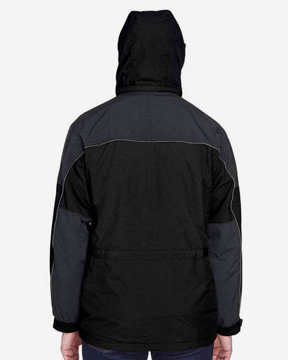 North End Men's 3-in-1 Two-Tone Parka 88006 #colormdl_Black