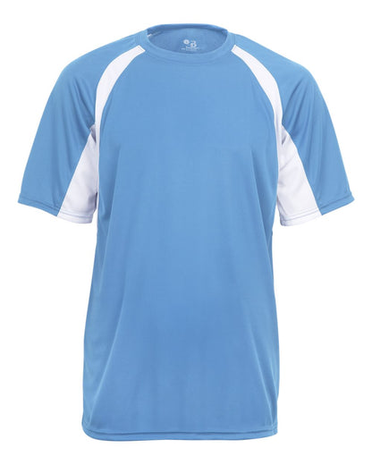 Badger B-Core Hook T-Shirt 4144 #color_Columbia Blue/ White