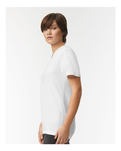 American Apparel CVC V-Neck Tee 2006CVC #colormdl_White