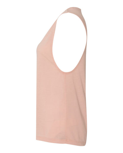 BELLA + CANVAS Women's Flowy Scoop Muscle Tank 8803 #color_Peach