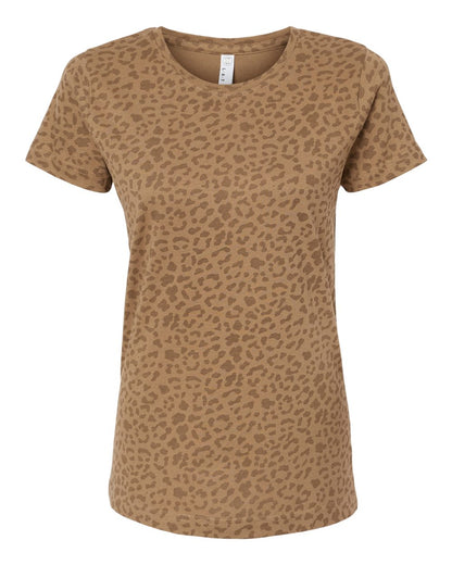 LAT Women's Fine Jersey Tee 3516 #color_Brown Leopard
