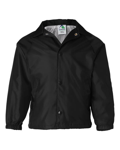 Augusta Sportswear Youth Coach's Jacket 3101 #color_Black