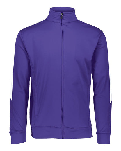 Augusta Sportswear Men's Medalist Jacket 2.0 4395 #color_Purple/ White