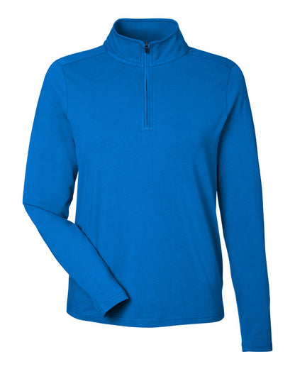 Devon & Jones Women's Raleigh Stretch Quarter-Zip Pullover DG425W #color_French Blue