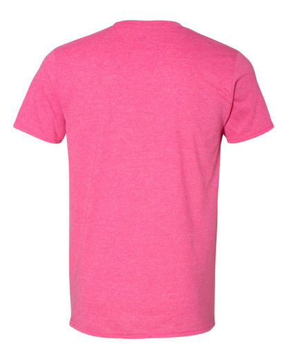 Gildan Unisex Softstyle® T-Shirt 64000 #color_Heather Heliconia