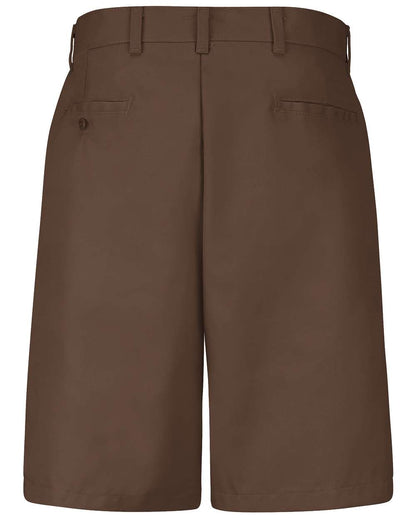 Red Kap Men's Plain Front Shorts PT26 #color_Brown