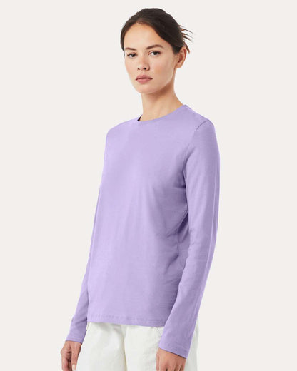 BELLA + CANVAS Women’s Jersey Long Sleeve Tee 6500 #colormdl_Dark Lavender