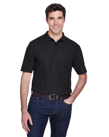 UltraClub Men's Whisper Piqué Polo 8540 #colormdl_Black