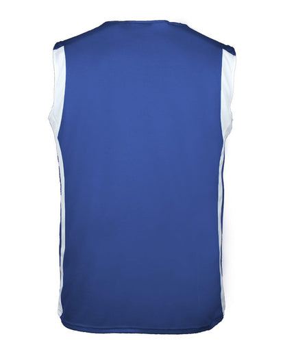 Alleson Athletic Men's B-Core B-Slam Reversible Tank Top 8551 #color_Royal/ White