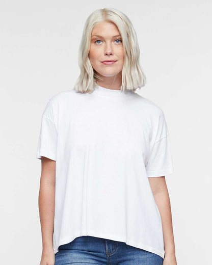 LAT Women's Hi-Lo Tee 3519 #colormdl_White