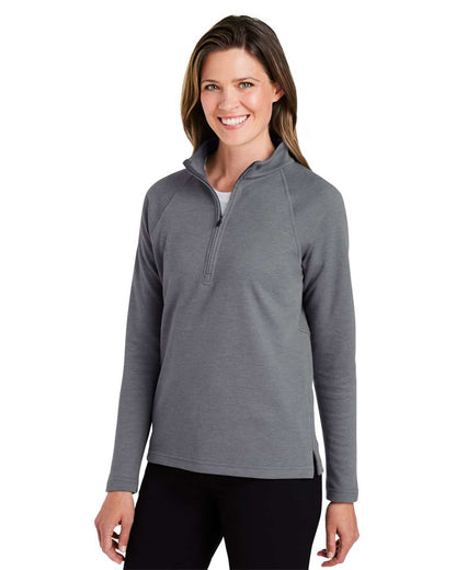 Devon & Jones Women's New Classics® Charleston Quarter-Zip Pullover DG481WZ #colormdl_Graphite Melange