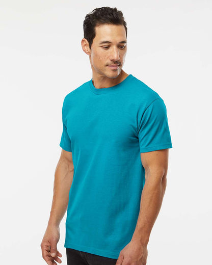 M&O Men's Gold Soft Touch T-Shirt 4800 #colormdl_Tropical Blue