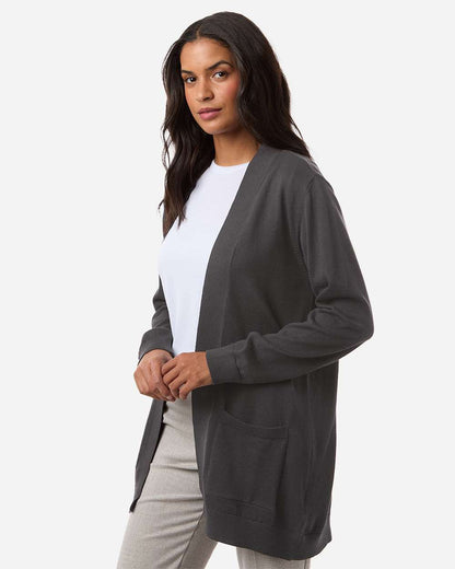 Devon & Jones Women's New Classics Open Cardigan Sweater DG447W #colormdl_Graphite
