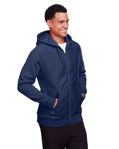 Team 365 Unisex Zone HydroSport™ Heavyweight Full-Zip Hooded Sweatshirt TT95 #colormdl_Sport Dark Navy