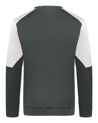 Holloway Men's Momentum Team Crewneck Sweatshirt 223525 #color_Iron/ White