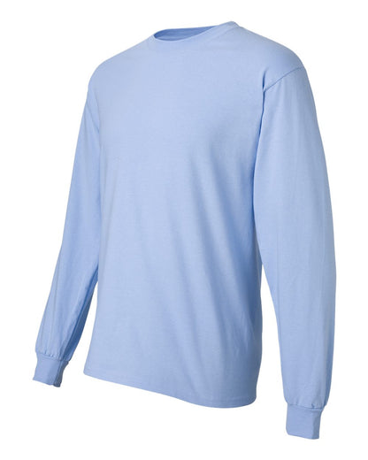 Hanes Unisex Beefy-T® Long Sleeve T-Shirt 5186 #color_Light Blue