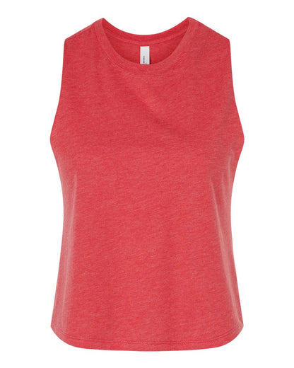 BELLA + CANVAS Women's Racerback Crop Tank 6682 #color_Heather Red