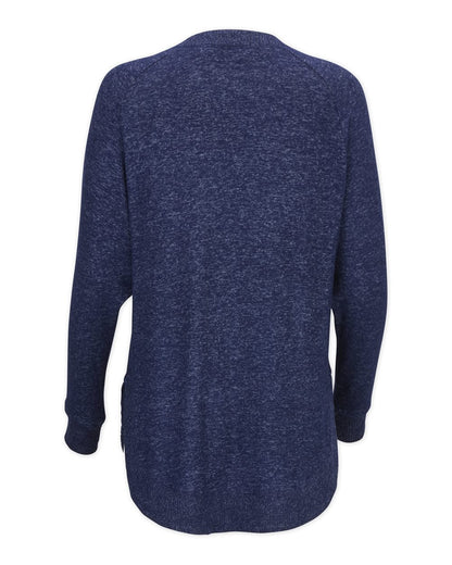Boxercraft Women's Cuddle Oversize Pullover Sweater BW1102 #color_Navy Heather