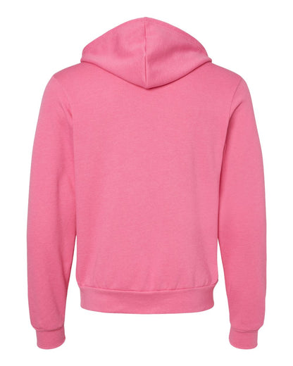 BELLA + CANVAS Sponge Fleece Full-Zip Hoodie 3739 #color_Heather Charity Pink