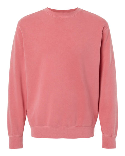 Independent Trading Co. Unisex Midweight Pigment-Dyed Crewneck Sweatshirt PRM3500 #color_Pigment Pink