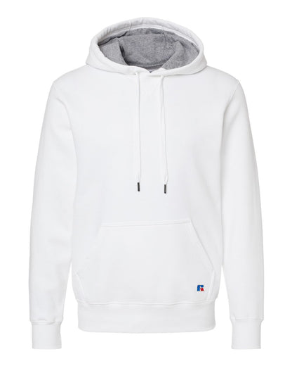 Russell Athletic Unisex Cotton Rich Fleece Hooded Sweatshirt 82ONSM #color_White