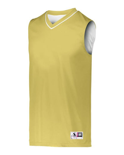 Augusta Sportswear Youth Reversible Two Color Jersey 153 #color_Vegas Gold/ White